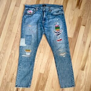 Polo by Ralph Lauren Slim Jeans with Distressed Details 35 x 30